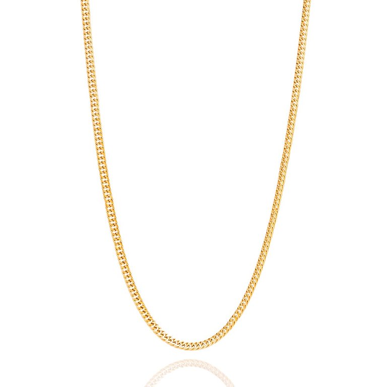 Cadena Barbada 4 mm / 65 cm Hombre