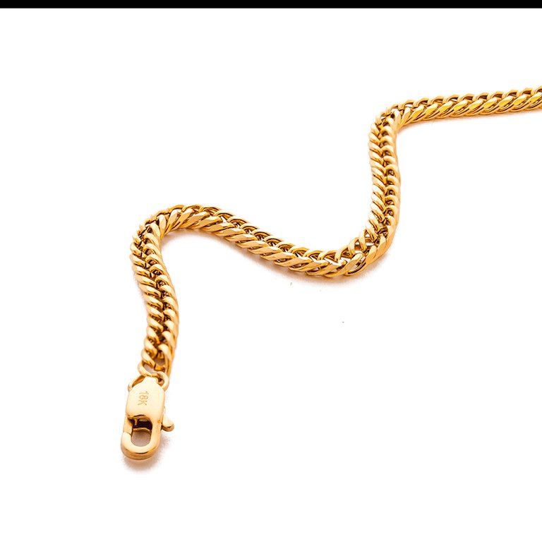 Cadena Barbada 4 mm / 65 cm Hombre