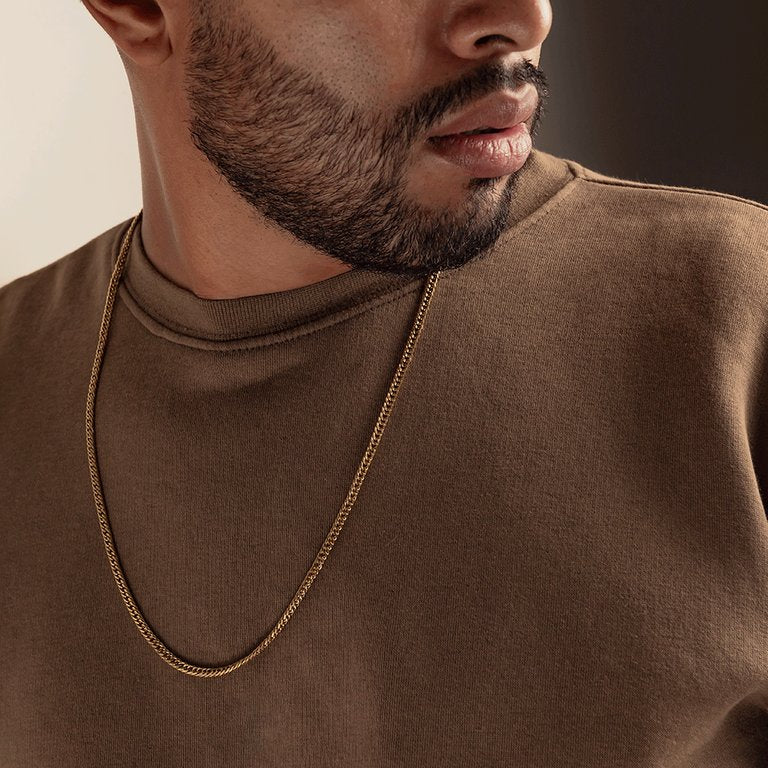 Cadena Barbada 4 mm / 65 cm Hombre