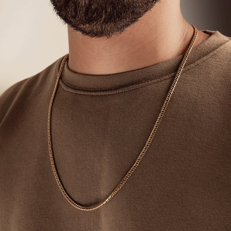 Cadena Barbada 4 mm / 65 cm Hombre