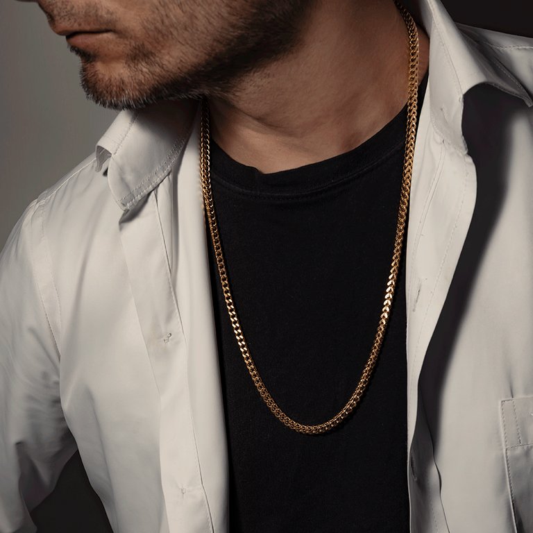 Cadena Franco 4 mm / 65 cm Hombre