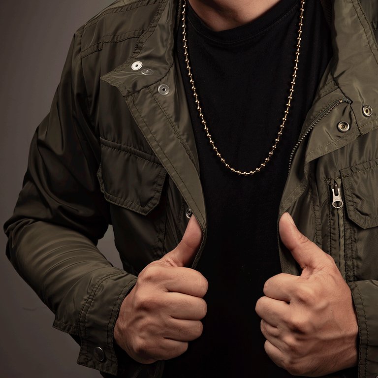 Cadena Militar 5 mm / 65 cm Hombre