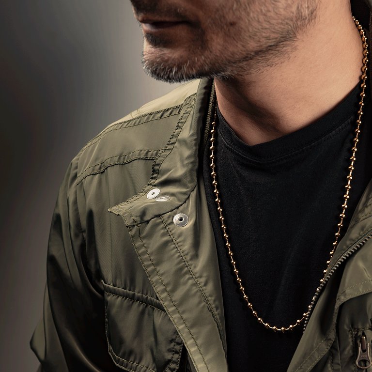 Cadena Militar 5 mm / 65 cm Hombre