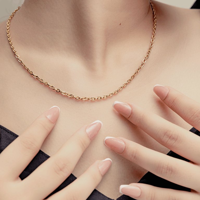 Cadena Ovalo 3 mm / 45 cm Mujer