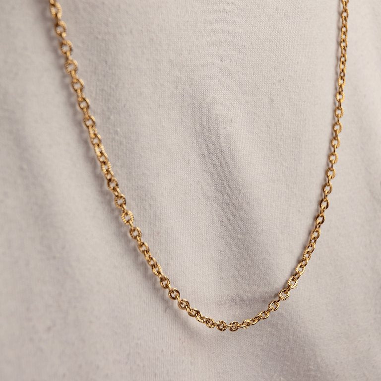 Cadena Ovalo 4 mm / 65 cm Hombre