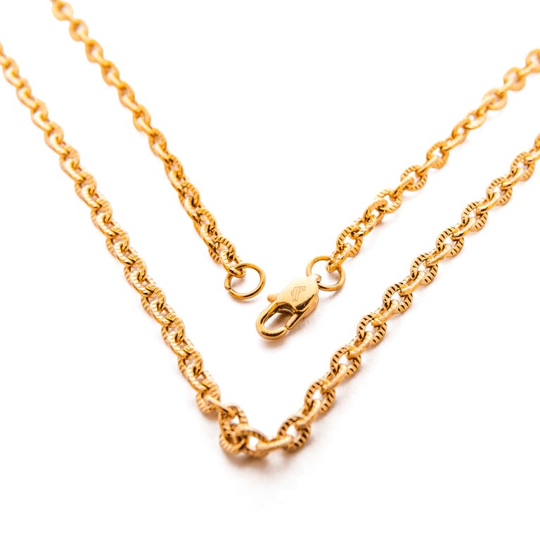 Cadena Ovalo 3 mm / 45 cm Mujer