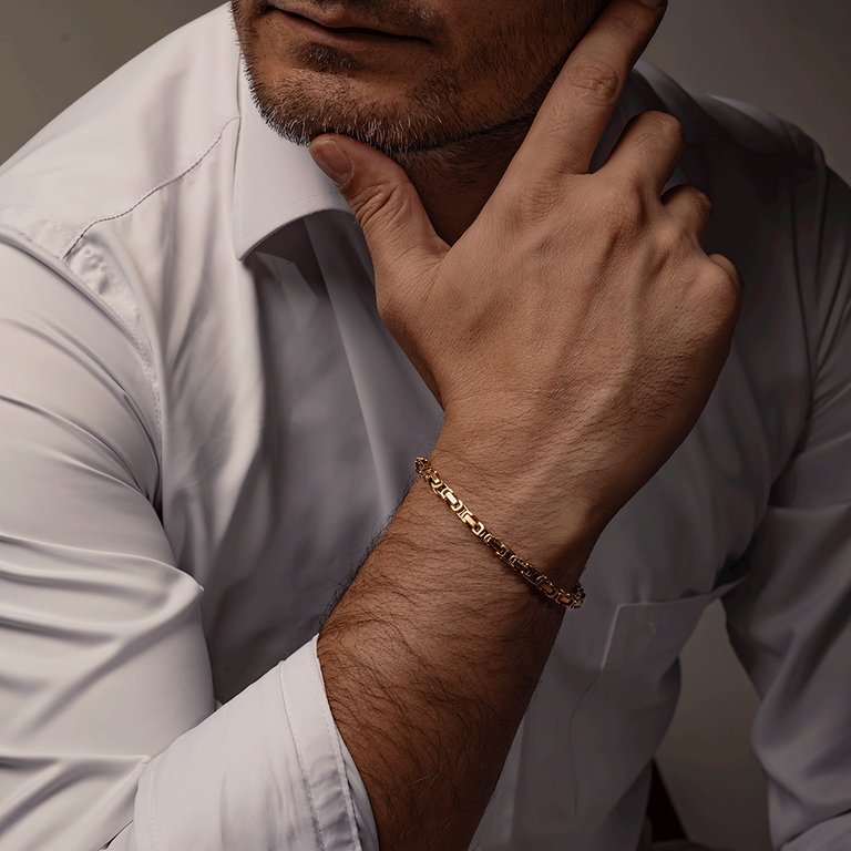 Pulsera Rustica 4 mm / 20 cm Hombre