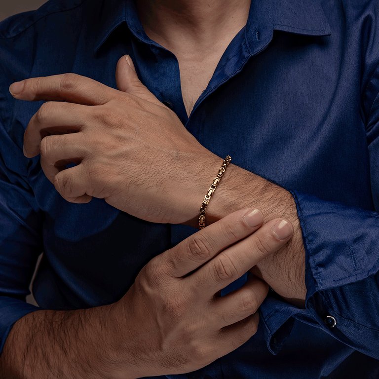 Pulsera Rustica 4 mm / 20 cm Hombre